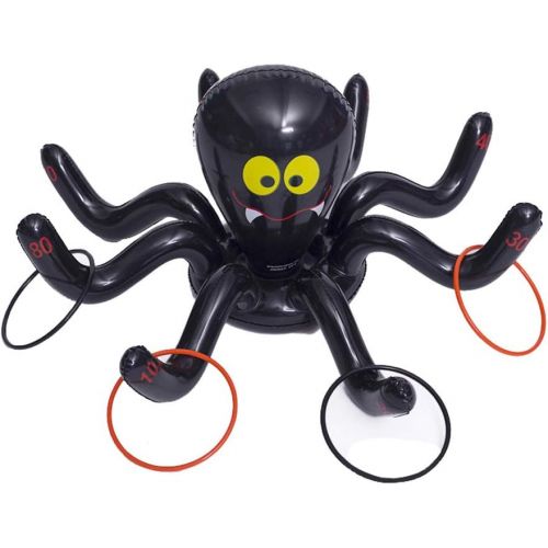  할로윈 용품Atezch Inflatable Spider Ring Toss Game Party Game Outdoor Game Inflatable Toys for Birthday & Halloween Party Supplies