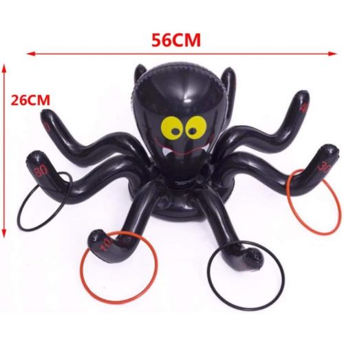  할로윈 용품Atezch Inflatable Spider Ring Toss Game Party Game Outdoor Game Inflatable Toys for Birthday & Halloween Party Supplies