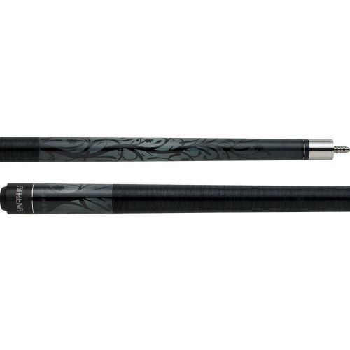  Athena ATH23 PoolBilliards Cue - Black n White TreeVine Silhouette - 20oz