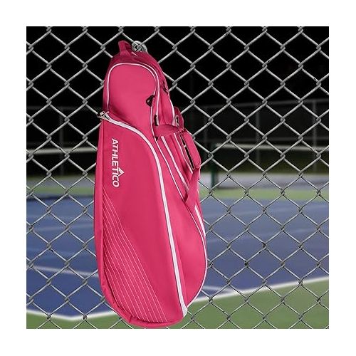  Athletico 6 Racquet Tennis Bag | Padded to Protect Rackets & Lightweight | Professional or Beginner Tennis Players | Unisex Design for Men, Women, Youth and Adults