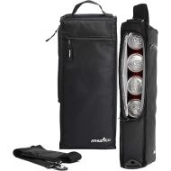 Athletico Golf Cooler Bag - Soft Sided Insulated Cooler Holds a 6 Pack of Cans or Two Wine Bottles (Black)