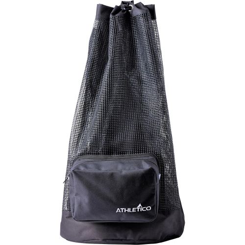  [아마존베스트]Athletico Scuba Diving Bag - XL Mesh Travel Backpack for Scuba Diving and Snorkeling Gear & Equipment - Dry Bag Holds Mask, Fins, Snorkel, and More