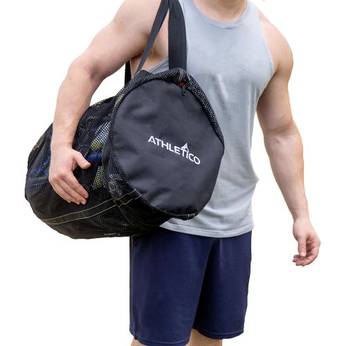  [아마존베스트]Athletico Mesh Dive Duffel Bag for Scuba or Snorkeling - XL Mesh Travel Duffle for Scuba Diving and Snorkeling Gear & Equipment - Dry Bag Holds Mask, Fins, Snorkel, and More