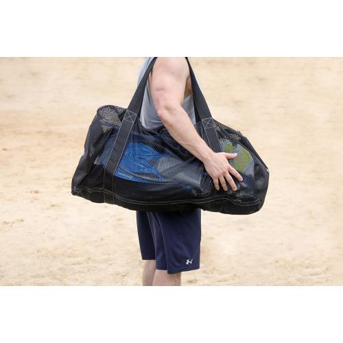  [아마존베스트]Athletico Mesh Dive Duffel Bag for Scuba or Snorkeling - XL Mesh Travel Duffle for Scuba Diving and Snorkeling Gear & Equipment - Dry Bag Holds Mask, Fins, Snorkel, and More