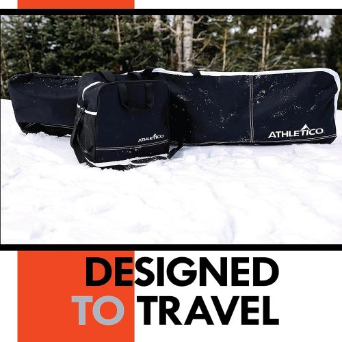  [아마존베스트]Athletico Padded Two-Piece Snowboard and Boot Bag Combo | Store & Transport Snowboard Up to 165 cm and Boots Up to Size 13 | Includes 1 Padded Snowboard Bag & 1 Padded Boot Bag