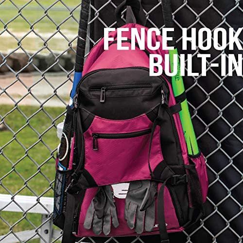  Athletico Advantage Baseball Bag - Baseball Backpack with External Helmet Holder for Baseball, T-Ball & Softball Equipment & Gear for Youth and Adults Holds Bat, Helmet, Glove, Sho