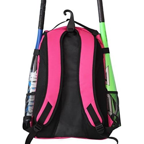  Athletico Baseball Bat Bag - Backpack for Baseball, T-Ball & Softball Equipment & Gear for Youth and Adults Holds Bat, Helmet, Glove, & Shoes Shoe Compartment & Fence Hook