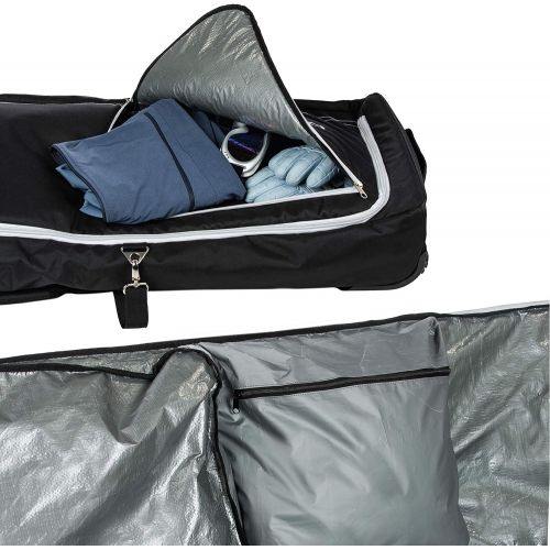  [아마존베스트]Athletico Rolling Double Ski Bag - Padded Ski Bag with Wheels for Air Travel