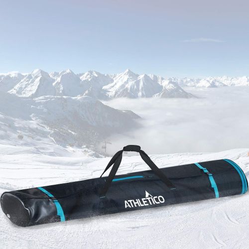  Athletico Dynamic Adjustable Length Ski Bag - Padded Ski Bag Adjusts from 170cm to 190cm