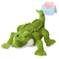 Athoinsu Realistic Stuffed Crocodile Soft Pillow Plush Toy Jumbo Alligator Valentines Day Birthday Childrens Day for Toddler Kids Boys, 20