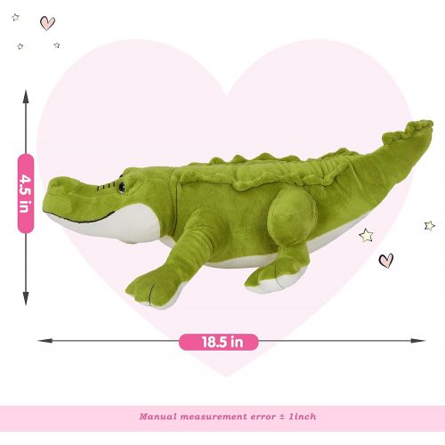  Athoinsu Realistic Stuffed Crocodile Soft Pillow Plush Toy Jumbo Alligator Valentines Day Birthday Childrens Day for Toddler Kids Boys, 20