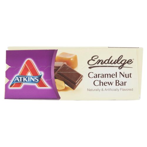  Atkins Endulge Treat, Caramel Nut Chew Bar, 1.2 Ounce, 5 Count (Pack of 6)