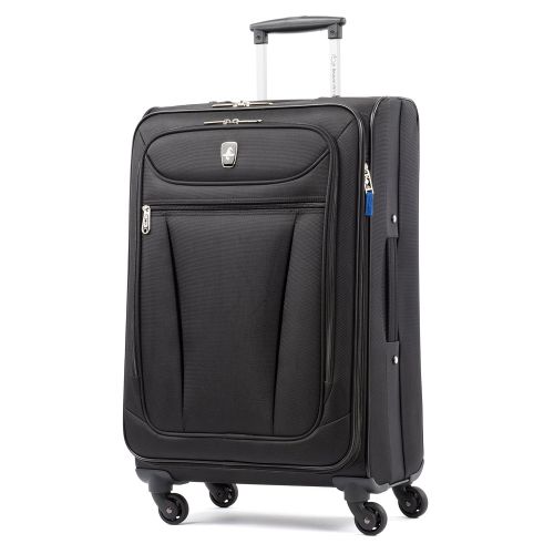  Atlantic Luggage Avion Lite 2 Piece Spinner Luggage Set, Black