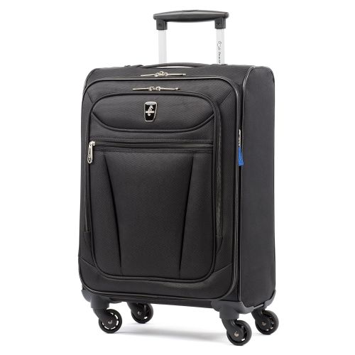  Atlantic Luggage Avion Lite 2 Piece Spinner Luggage Set, Black