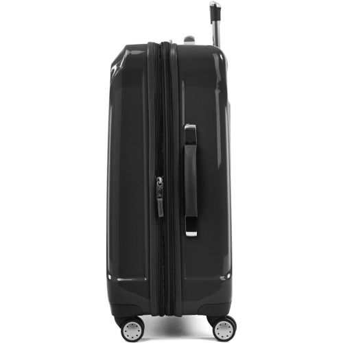  Atlantic Luggage Atlantic Ultra Lite Hardsides 24 Spinner Suitcase, jade black, Checked Medium