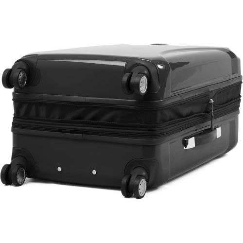 Atlantic Luggage Atlantic Ultra Lite Hardsides 24 Spinner Suitcase, jade black, Checked Medium