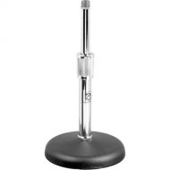 AtlasIED DS-7 - Adjustable Round Base Desk Stand - Height: 8 - 13