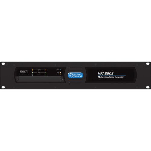  AtlasIED HPA2602 Dual-Channel 3200W Commercial Amplifier (Black, 2 RU)