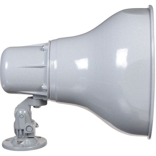  AtlasIED AP-15T Horn Loudspeaker with 25/70.7/100V-15W Transformer (Gray)