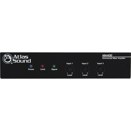  AtlasIED MA40G 40W 3-Channel Mixer Amplifier