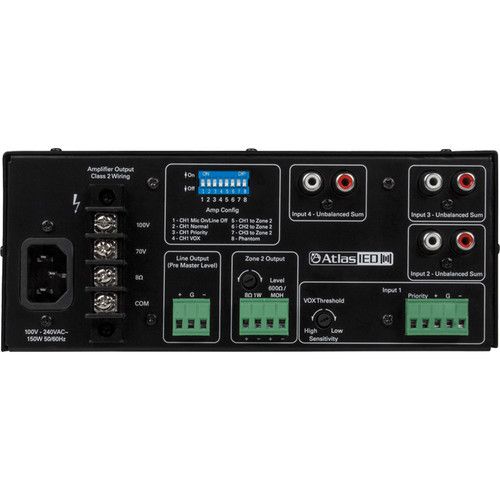  AtlasIED AA60G 4-Input 60W Mixer Amplifier with Global Power Supply