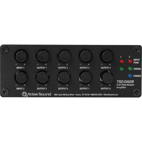  AtlasIED TSD-DA28 2x8 Distribution Amplifier