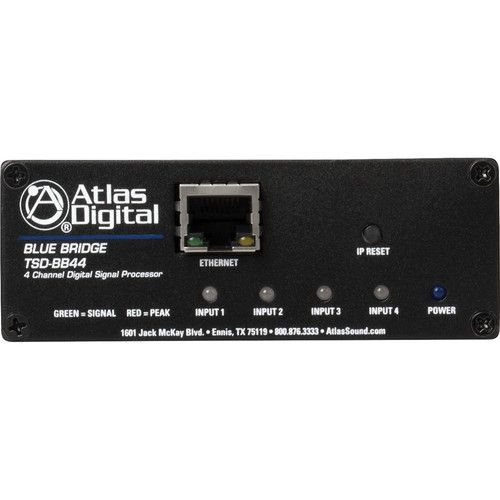  AtlasIED TSD BlueBridge 4 Input / 4 Output DSP Audio Processor
