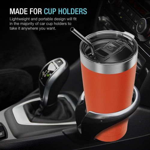  [아마존베스트]Atlin Sports Atlin Tumbler [20 oz. Double Wall Stainless Steel Vacuum Insulation] Travel Mug [Crystal Clear Lid] Water Coffee Cup [Straw Included] (Silver) For Home,Office,School, Ice Drink, Ho