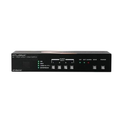  Atlona Technologies AT-HD4-V41 4X1 HDMI Switch with 3D, Arc and Ethernet