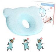 AtoBaby Baby Pillow,Memory Foam Cushion for Flat Head Syndorme Prevention and Head Support,Newborn Baby Head Shaping Pillow