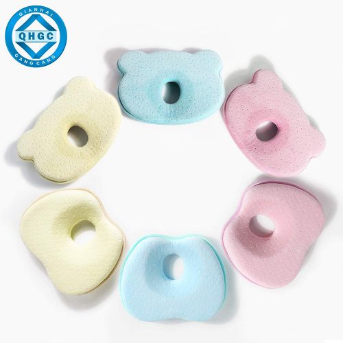  AtoBaby Baby Pillow,Memory Foam Cushion for Flat Head Syndorme Prevention and Head Support,Newborn Baby Head Shaping Pillow
