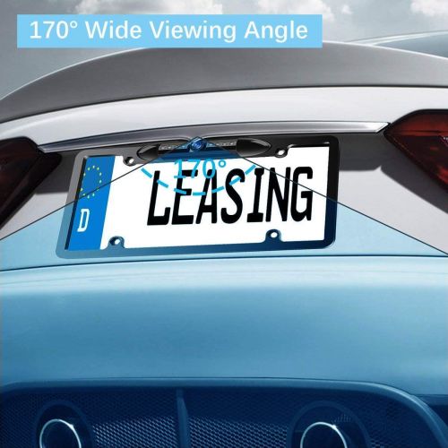  [아마존베스트]Atokit LicensePlateFrameBackupCameraNightVisionCarRear View Camerawith8BrightLEDs170°ViewingAngleWaterproof Bac