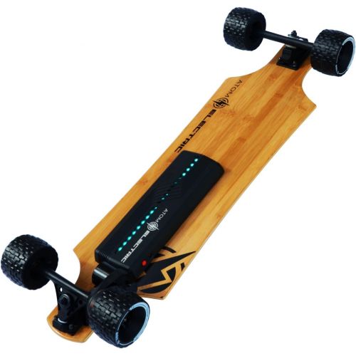  Atom Longboards Electric B10X All Terrain Longboard Skateboard (90Wh Lithium Battery & 1000W Motor), Wood