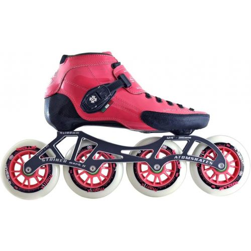  Atom Skates Atom Luigino Strut Inline Skate Package (Atom Matrix Wheels 100mm, Bionic ABEC 7)