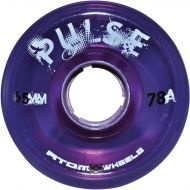 [아마존베스트]Atom Skates Pulse Outdoor Quad Roller Wheels 78A, Purple, Set of 8, 65mm x 37mm
