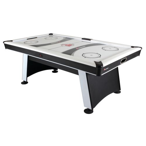 아토믹 Atomic Blazer 7 Air Hockey Table with Heavy-Duty Blower, Electronic Scoring, Leg Levelers, and Overhang Rail