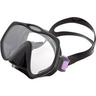 Atomic Aquatics Scuba Diving Frameless Mask, Black/Purple, Medium Fit