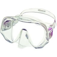 Atomic Aquatics Frameless Scuba Diving Dive Mask (Purple/Clear Medium (Smaller Faces))