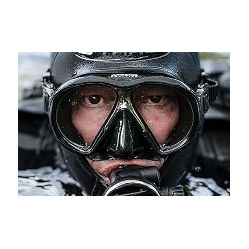 아토믹 Atomic Aquatics Medium Fit SubFrame Scuba Diving Mask wtih Ultra Clear Lenses