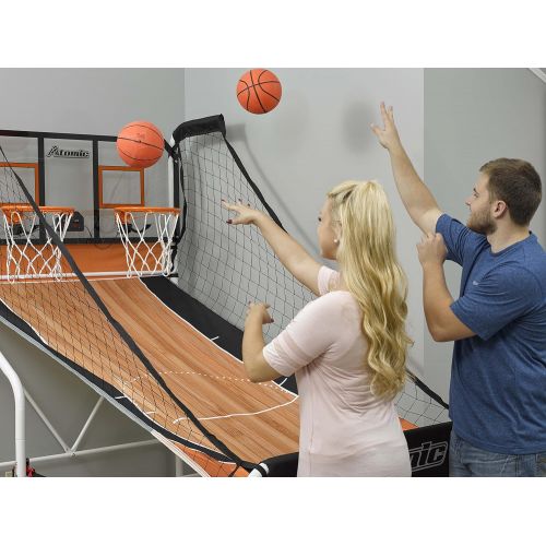 아토믹 [아마존베스트]Atomic Slam Dunk Basketball Shootout Includes 4 Miniature Basketballs and Air Pump and Needle