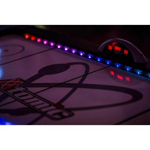 아토믹 Atomic 90 or 7.5 ft LED Light UP Arcade Air Powered Hockey Tables - Includes Light UP Pucks and Pushers