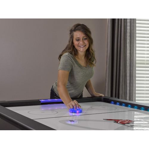 아토믹 Atomic 90 or 7.5 ft LED Light UP Arcade Air Powered Hockey Tables - Includes Light UP Pucks and Pushers