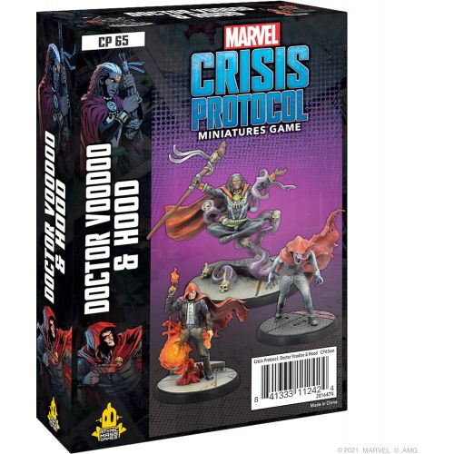  Marvel Crisis Protocol Doctor Voodoo & Hood Character Pack Miniatures Battle Game for Adults and Teens Ages 14+ 2 Players Avg. Playtime 90 Minutes Made by Atomic Mass Games