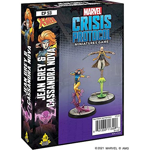  Atomic Mass Games Marvel Crisis Protocol Jean Grey & Cassandra Nova Character Pack Marvel Miniatures Strategy Game for Teens and Adults Ages 14+ 2 Players Average Playtime 45 Minutes Made by Atomic