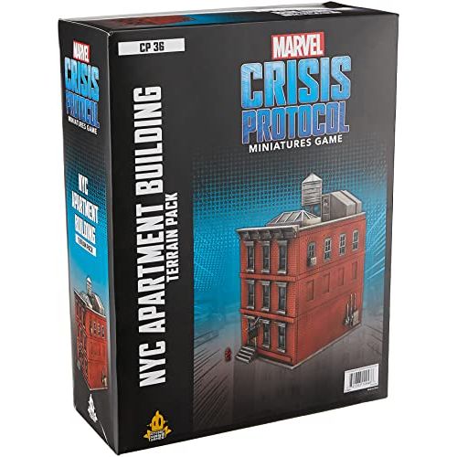  Atomic Mass Games Marvel Crisis Protocol NYC Building TERRAIN EXPANSION Miniatures Battle Game Strategy Game for Adults and Teens Ages 14+ 2 Players Avg. Playtime 90 Minutes Made by Atomic Mass Game