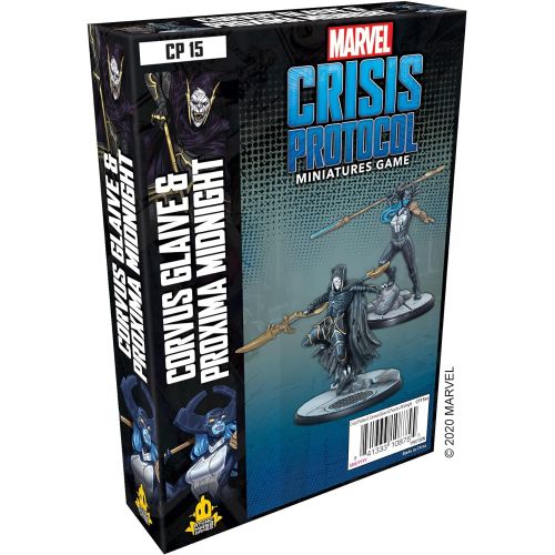  Atomic Mass Games Marvel Crisis Protocol Corvus Glaive and Proxima Mid CHARACTER PACK Miniatures Battle Game Strategy Game for Adults Ages 14+ 2 Players Avg. Playtime 90 Mins Made by Atomic Mass Gam