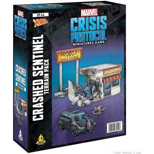  Marvel Crisis Protocol Crashed Sentinel TERRAIN PACK Marvel Miniatures Strategy Game for Teens and Adults Ages 14+ 2 Players Average Playtime 45 Minutes Made by Atomic Mass Games