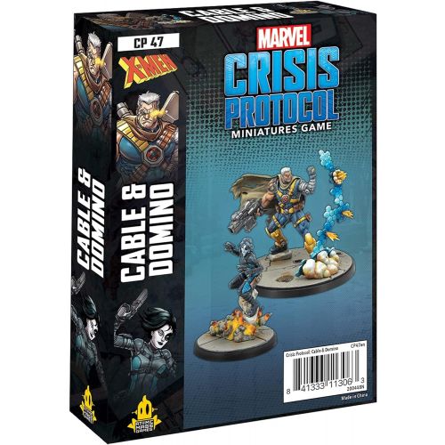  Marvel Crisis Protocol Domino & Cable Character Pack Marvel Miniatures Strategy Game for Teens and Adults Ages 14+ 2 Players Average Playtime 45 Minutes Made by Atomic Mass Games
