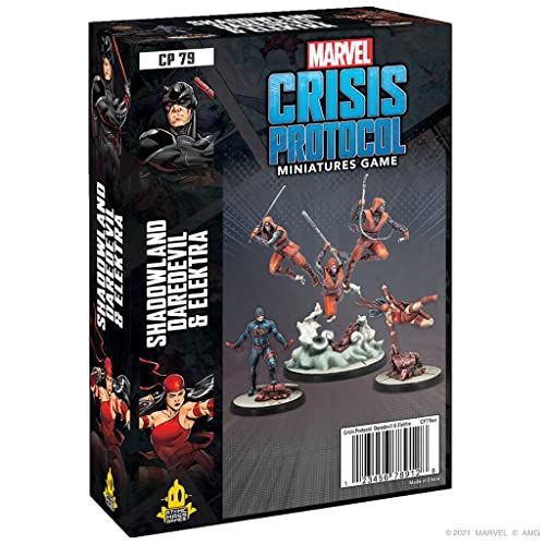  Atomic Mass Games Marvel Crisis Protocol Shadowland Daredevil & The Hand Character Pack Miniatures Battle Game Strategy Game for Adults Ages 14+ 2 Players Avg. Playtime 90 Minutes Made by Atomic Mas