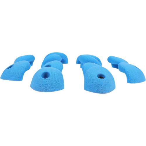  [아마존베스트]Atomik Climbing Holds 12 Medium Double Incut Roof Jugs | Bolt-on Rock Climbing Holds | Blue